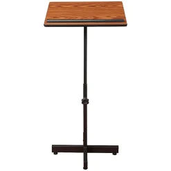 Oklahoma Sound Portable Presentation Lectern Stand, Medium Oak
