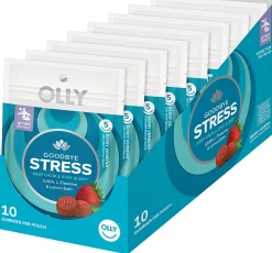 OLLY Goodbye Stress Berry Verbena Gummies, Pack Of 10 Gummies