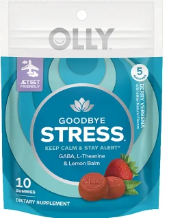 OLLY Goodbye Stress Berry Verbena Gummies, Pack Of 10 Gummies