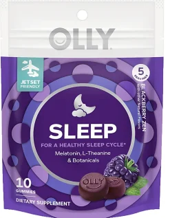 OLLY Restful Sleep Blackberry Zen Gummies, Pack Of 10 Gummies