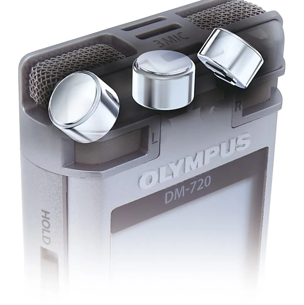 Olympus® DM-720 4GB Digital Voice Recorder, Silver