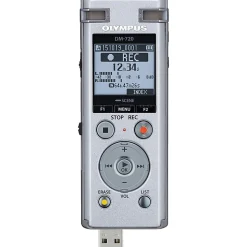 Olympus® DM-720 4GB Digital Voice Recorder, Silver