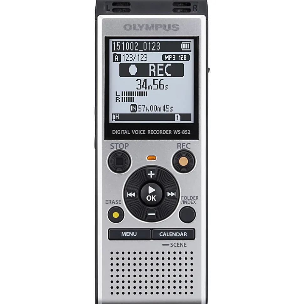 Olympus® WS-852 Digital Voice Recorder, Silver
