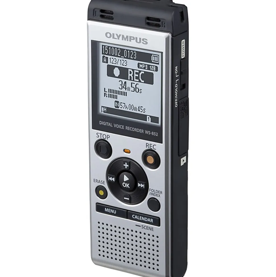 Olympus® WS-852 Digital Voice Recorder, Silver
