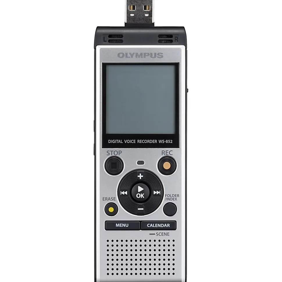 Olympus® WS-852 Digital Voice Recorder, Silver