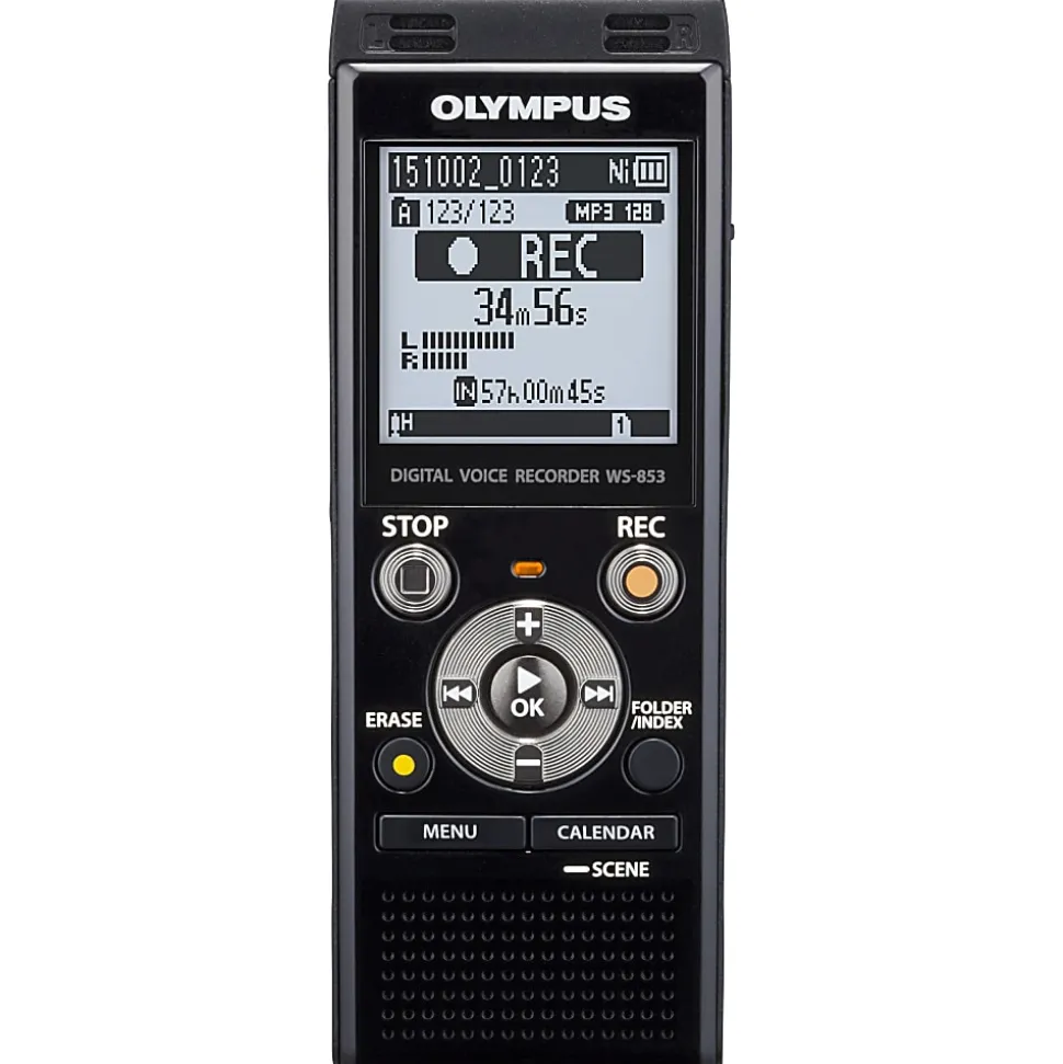 Olympus® WS-853 8GB Digital Voice Recorder, Black