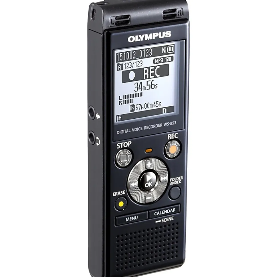 Olympus® WS-853 8GB Digital Voice Recorder, Black
