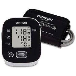 Omron® 3 Series® Digital Upper Arm Blood Pressure Monitor With D-Ring Cuff, 1 Size, Black/White