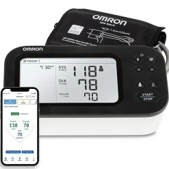 Omron® 7 Series® Upper Arm Blood Pressure Monitor and Cuff with Bluetooth® & Wide-Screen LCD Display, 9-In. to 7-In., BP7360