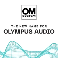 OM System VN-541PC Digital Voice Recorder, 4-5/16”H x 1-1/2”W x 1/8”D, Black