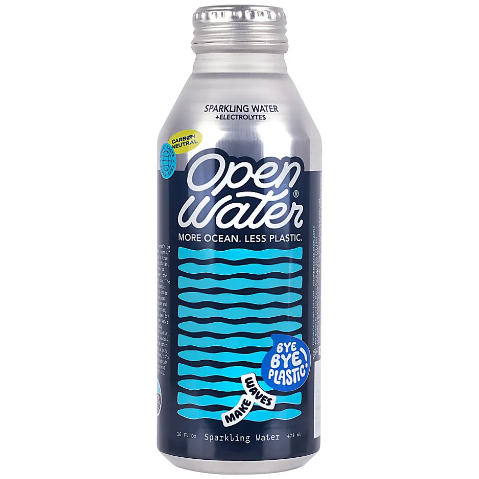 Open Water Sparkling Water Bottles, 16 Oz, Case Of 12 Bottles