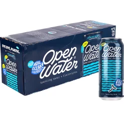 Open Water Sparkling Water Tallgirl Cans, 16 Oz, Case Of 12 Cans