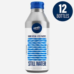 Open Water Still Bottled Water With Electrolytes, 16 Oz, Case Of 12