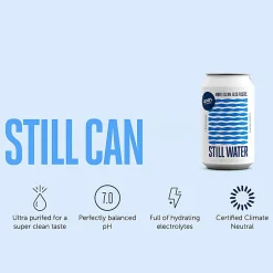 Open Water Still Canned Waters, 12 OZ, Case Of 12 Cans