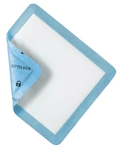 OptiLock Nonadhesive Dressings, 4" x 4", Blue, Box Of 10, Case Of 10 Boxes