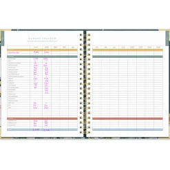 2026 Orange Circle Studio Deluxe Extra-Large Weekly/Monthly Spiral Planner, 11-3/16" x 9-3/16", Bella Flora, January To December, 26432