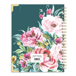 2026 Orange Circle Studio Deluxe Extra-Large Weekly/Monthly Spiral Planner, 11-3/16" x 9-3/16", Bella Flora, January To December, 26432