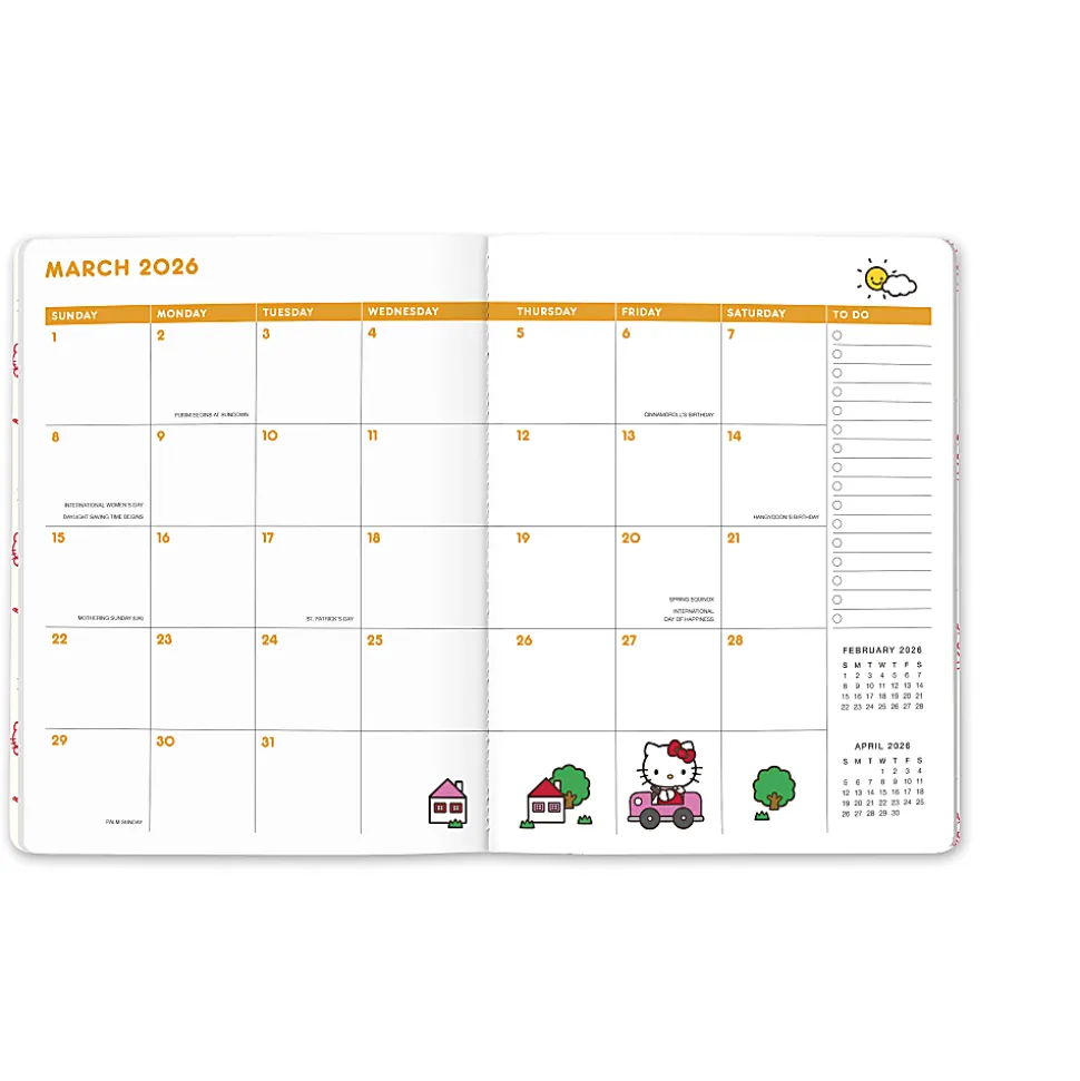 2026 Orange Circle Studio Just Right Monthly Planner, With Enamel Charm Bookmark, January To December, 26362 - 26362