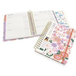2026 Orange Circle Studio Weekly/Monthly Tri-Tab Planner, 9-5/8" x 7", Secret Garden, January To December, 26506