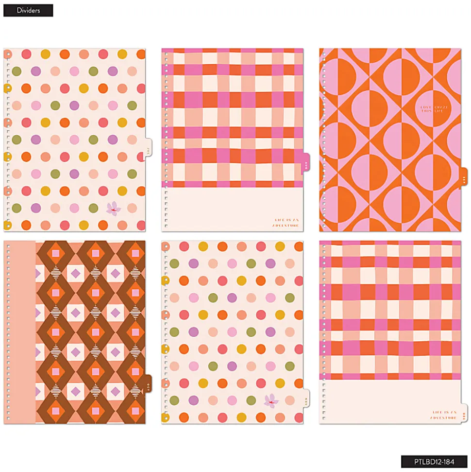 2026 Organized by Happy Planner Monthly/Weekly Big Twin Loop Planner, 8-1/2" x 11", Bright Sunlit Floral, January To December, PTLBD12-184