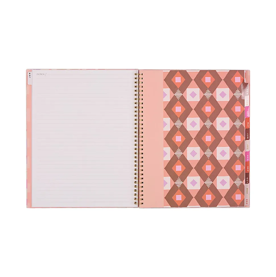 2026 Organized by Happy Planner Monthly/Weekly Big Twin Loop Planner, 8-1/2" x 11", Bright Sunlit Floral, January To December, PTLBD12-184