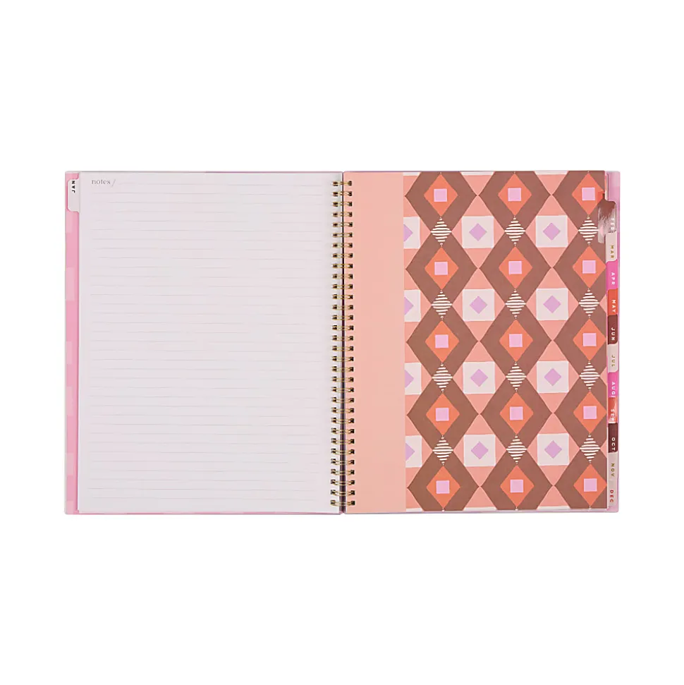 2026 Organized by Happy Planner Monthly/Weekly Big Twin Loop Planner, 8-1/2" x 11", Sunlit Floral, January To December, PT0021B001