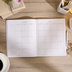 Organized by Happy Planner 12-Month Monthly/Weekly Classic Book Bound Soft Planner, 7-3/4