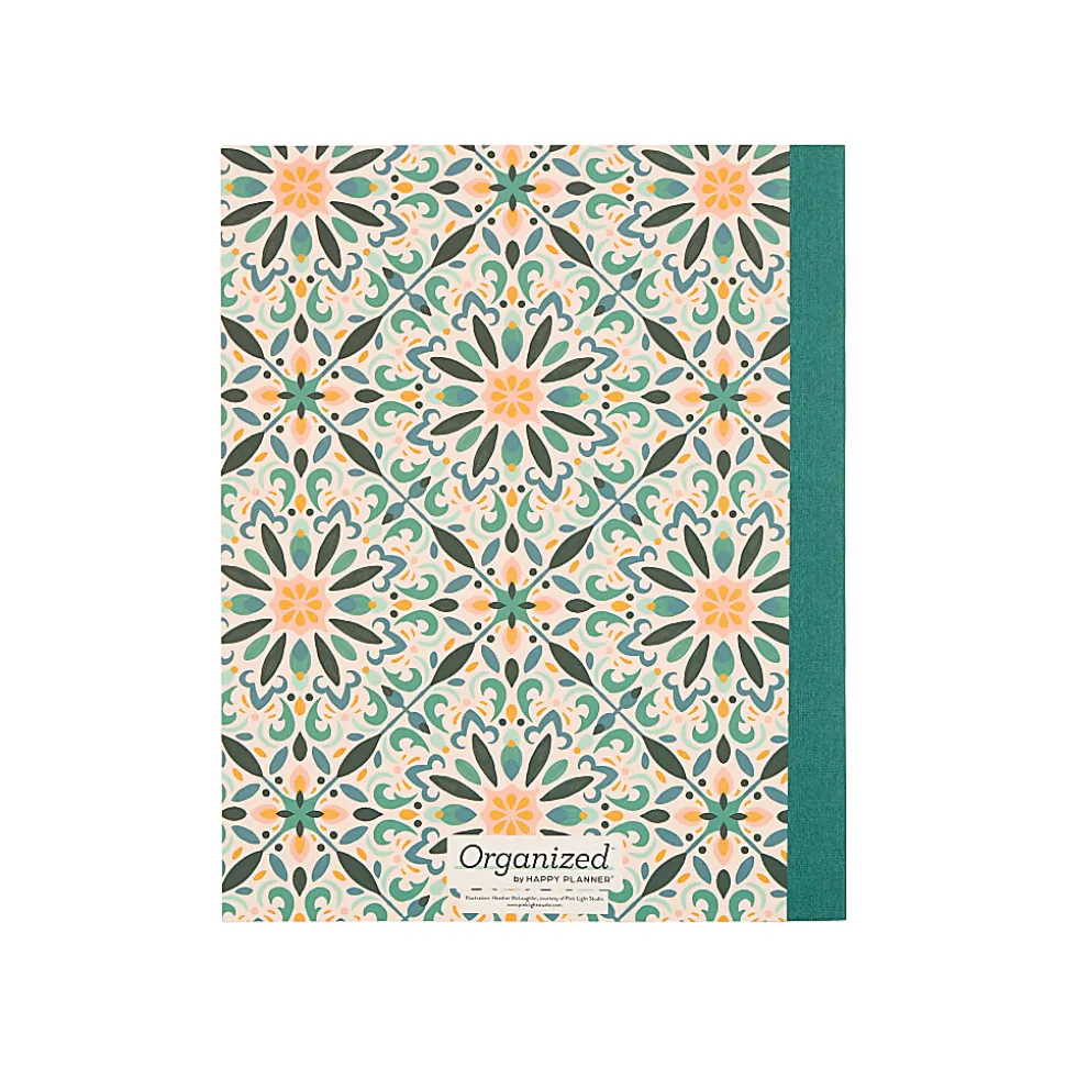 Organized by Happy Planner 12-Month Monthly/Weekly Classic Book Bound Soft Planner, 7-3/4" x 9-3/4", Coastal Cottage, July 2026-June 2027, Total Qty 1