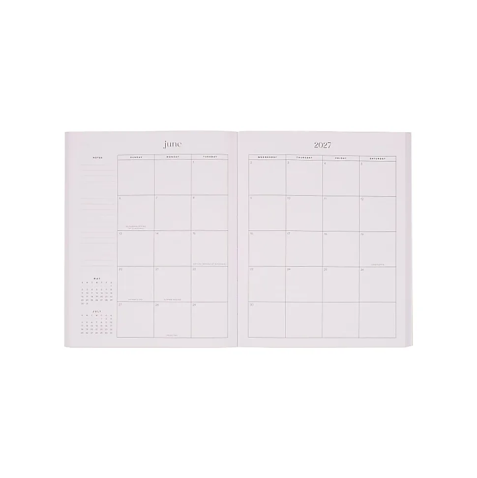 Organized by Happy Planner 12-Month Monthly/Weekly Classic Book Bound Soft Planner, 7-3/4" x 9-3/4", Coastal, July 2026-June 2027, Total Qty 1