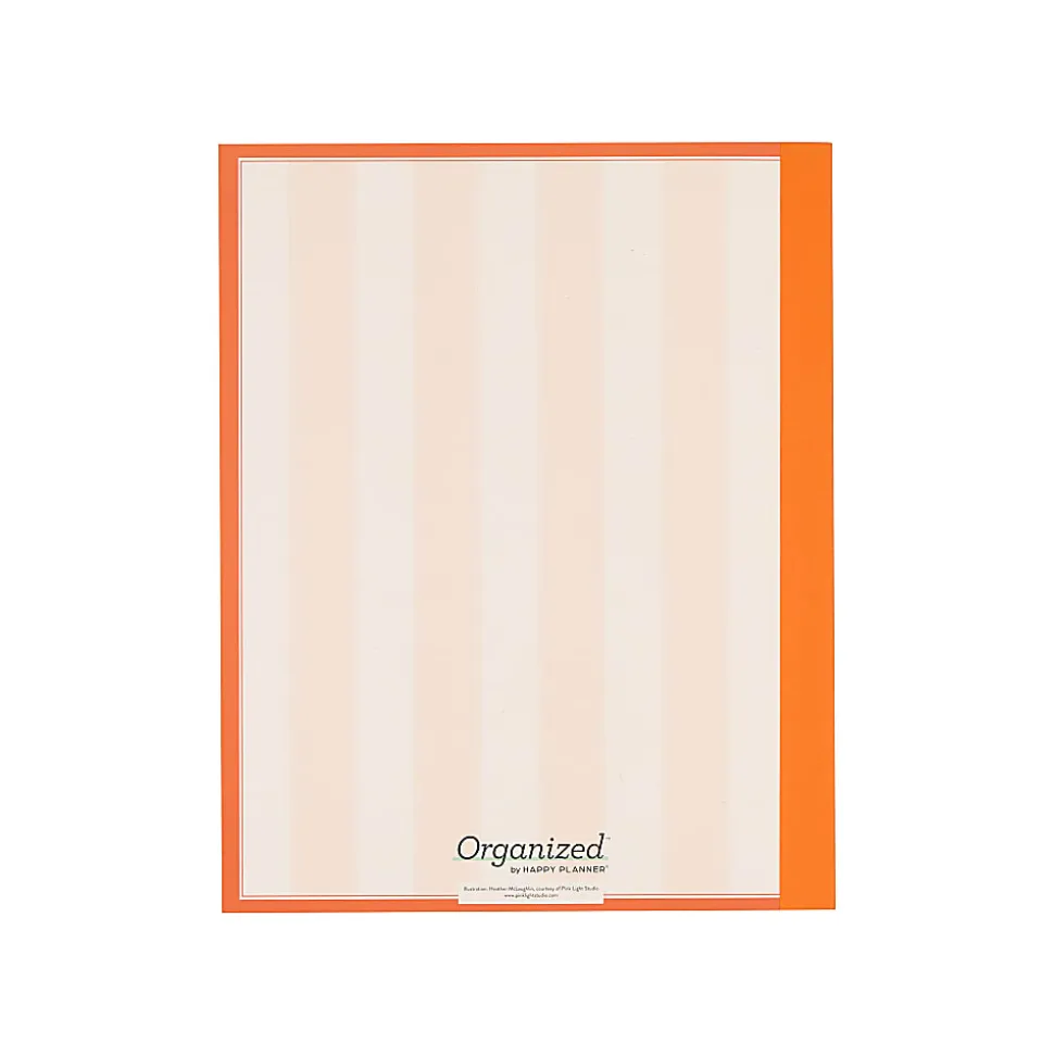 Organized by Happy Planner 12-Month Monthly/Weekly Classic Book Bound Soft Planner, 7-3/4" x 9-3/4", Coastal, July 2026-June 2027, Total Qty 1