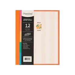 Organized by Happy Planner 12-Month Monthly/Weekly Classic Book Bound Soft Planner, 7-3/4