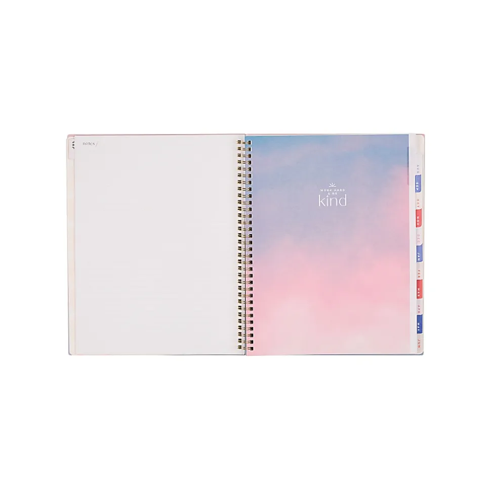 Organized by Happy Planner 12-Month Monthly/Weekly Big Twin Loop Planner, 8-1/2" x 11", Dreamy Palms, July 2026 - June 2027, Total Qty 1