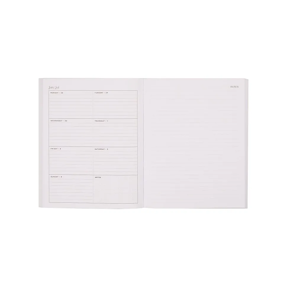 Organized by Happy Planner 12-Month Monthly/Weekly Classic Book Bound Soft Planner, 7-3/4" x 9-3/4", Burgundy, July 2026 - June 2027, Total Qty 1