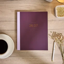 Organized by Happy Planner 12-Month Monthly/Weekly Classic Book Bound Soft Planner, 7-3/4