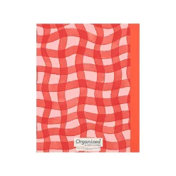 Organized by Happy Planner 12-Month Monthly/Weekly Classic Book Bound Soft Planner, 7-3/4" x 9-3/4", Plaid, July 2026 - June 2027, Total Qty 1