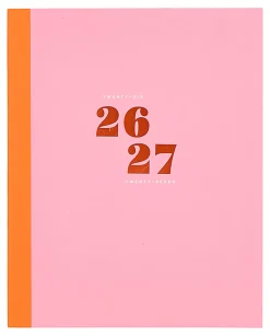Organized by Happy Planner 12-Month Monthly/Weekly Classic Book Bound Soft Planner, 7-3/4