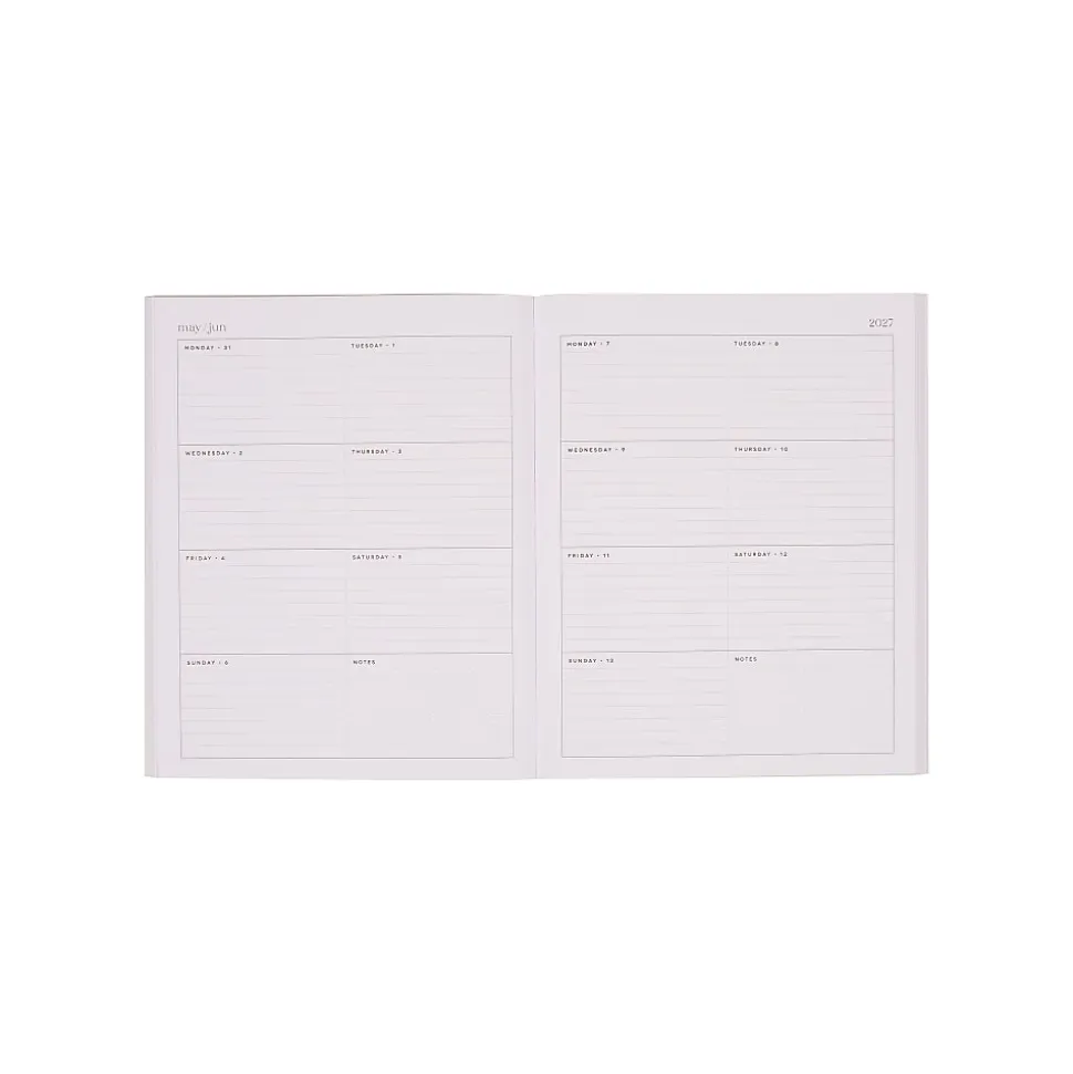 Organized by Happy Planner 12-Month Monthly/Weekly Classic Book Bound Soft Planner, 7-3/4" x 9-3/4", Stargaze Shimmer Dark Sky, July-June, Total Qty 1