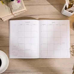 Organized by Happy Planner 12-Month Monthly/Weekly Classic Book Bound Soft Planner, 7-3/4