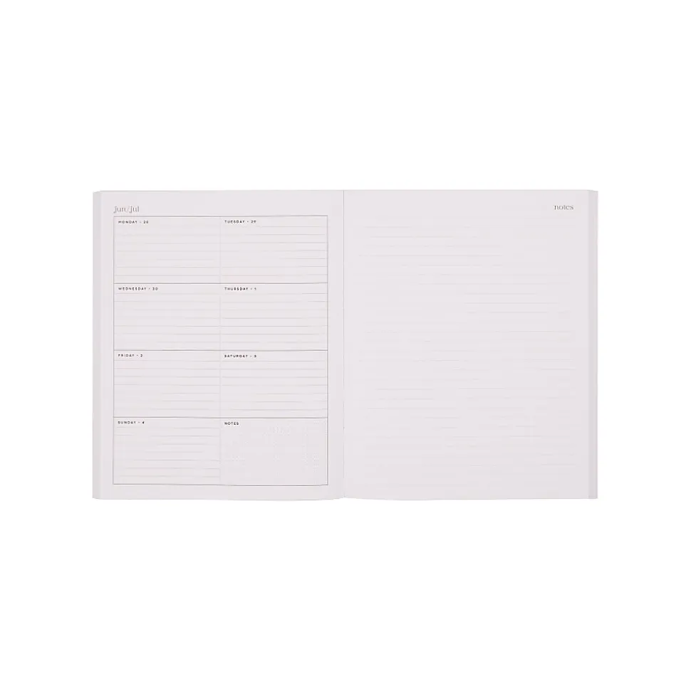Organized by Happy Planner 12-Month Monthly/Weekly Classic Book Bound Soft Planner, 7-3/4" x 9-3/4", Sunshine Blooms Bouquet, July-June, Total Qty 1