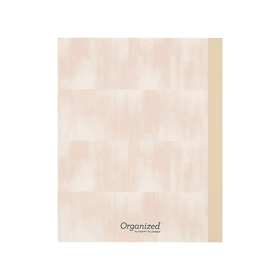 Organized by Happy Planner 12-Month Monthly/Weekly Classic Book Bound Soft Planner, 7-3/4" x 9-3/4", Sunshine Blooms Bouquet, July-June, Total Qty 1
