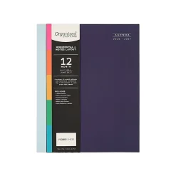 Organized by Happy Planner 12-Month Monthly/Weekly Classic Book Bound Soft Planner, 7-3/4