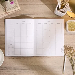 Organized by Happy Planner 12-Month Monthly/Weekly Classic Book Bound Soft Planner, 7-3/4