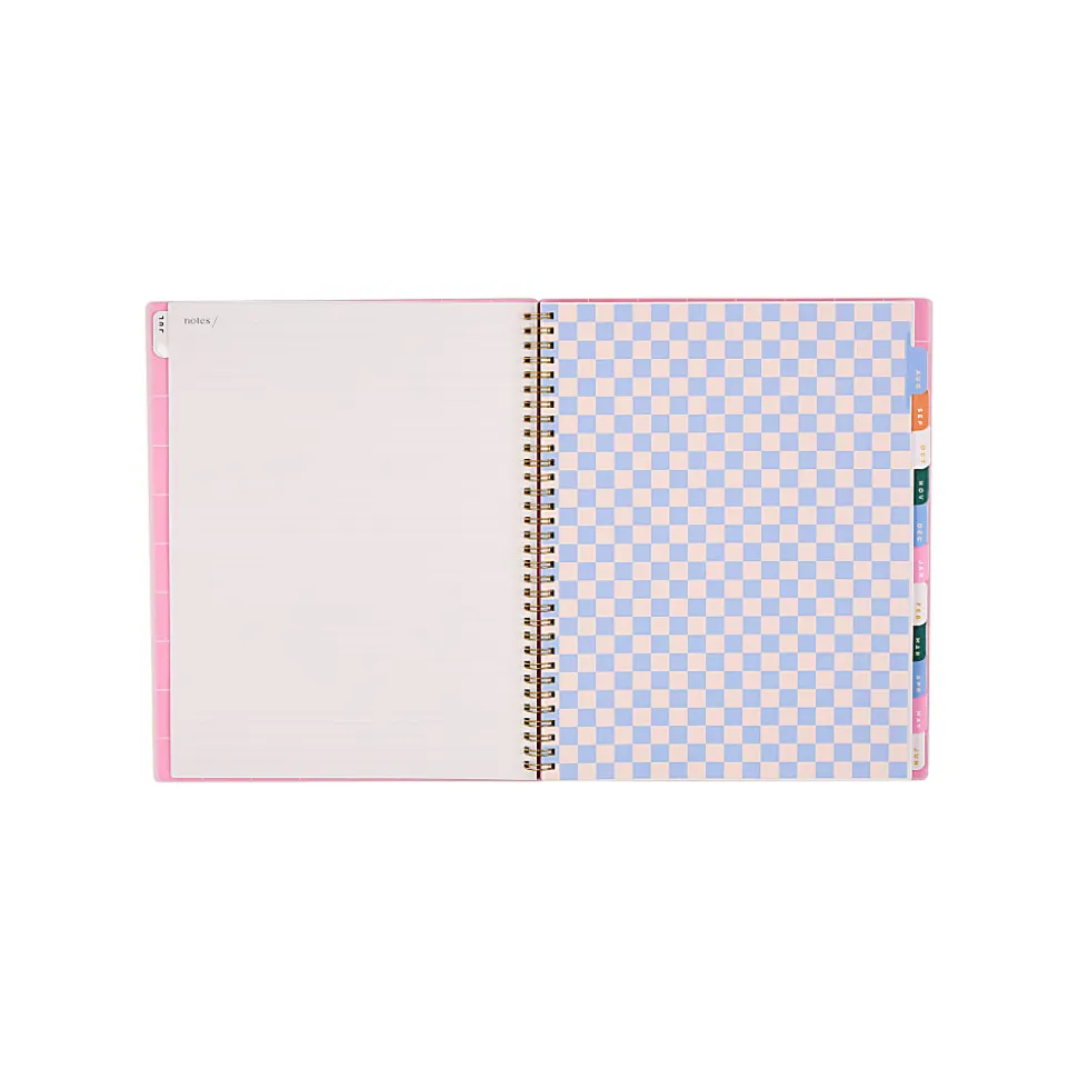 Organized by Happy Planner 12-Month Monthly/Weekly Big Twin Loop Planner, 8-1/2" x 11", Color Form Play, July 2026 - June 2027, Total Qty 1