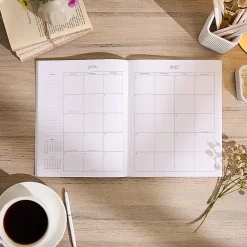 Organized by Happy Planner 12-Month Monthly/Weekly Classic Book Bound Soft Planner, 7-3/4