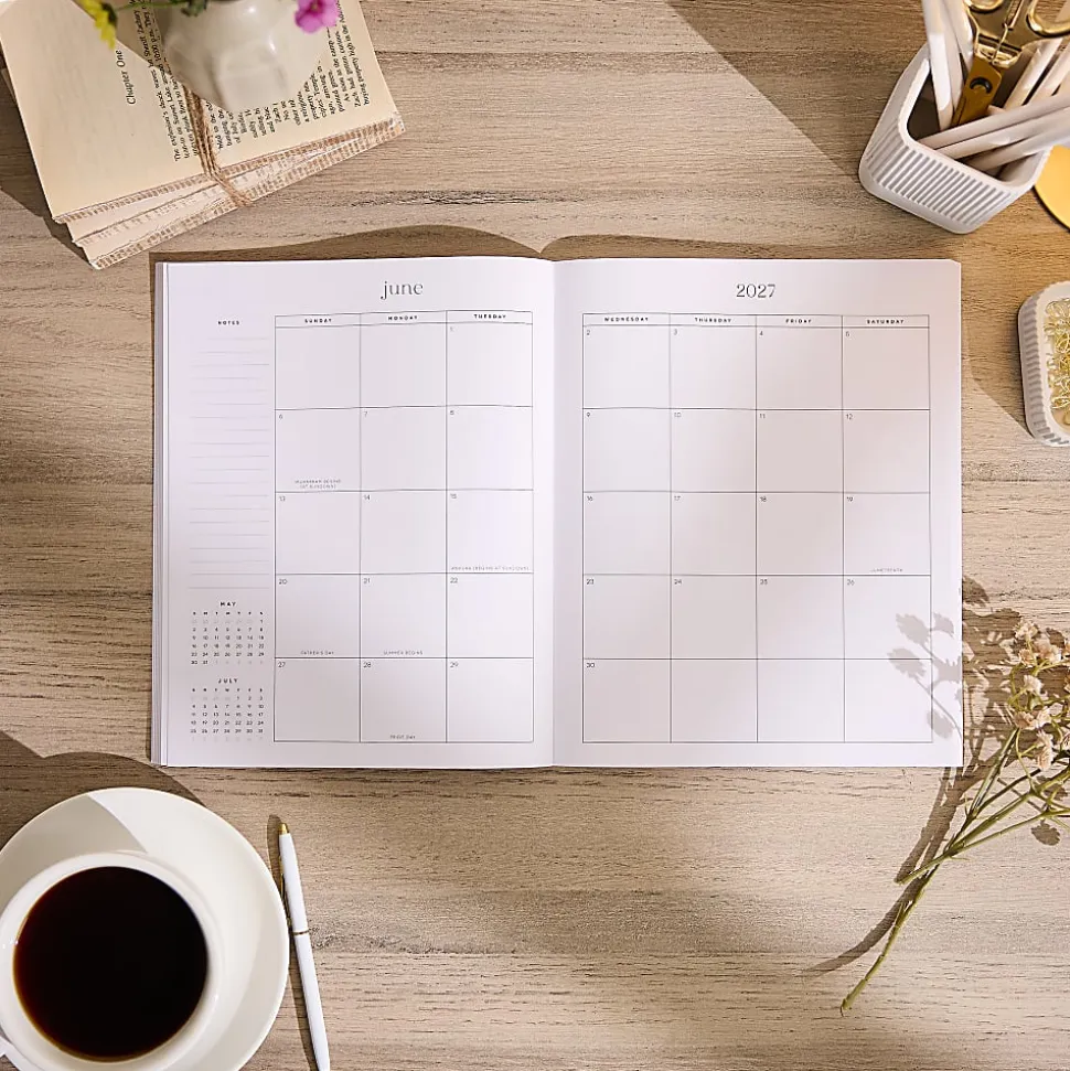 Organized by Happy Planner 12-Month Monthly/Weekly Classic Book Bound Soft Planner, 7-3/4" x 9-3/4", Dream, July 2026 - June 2027, Total Qty 1