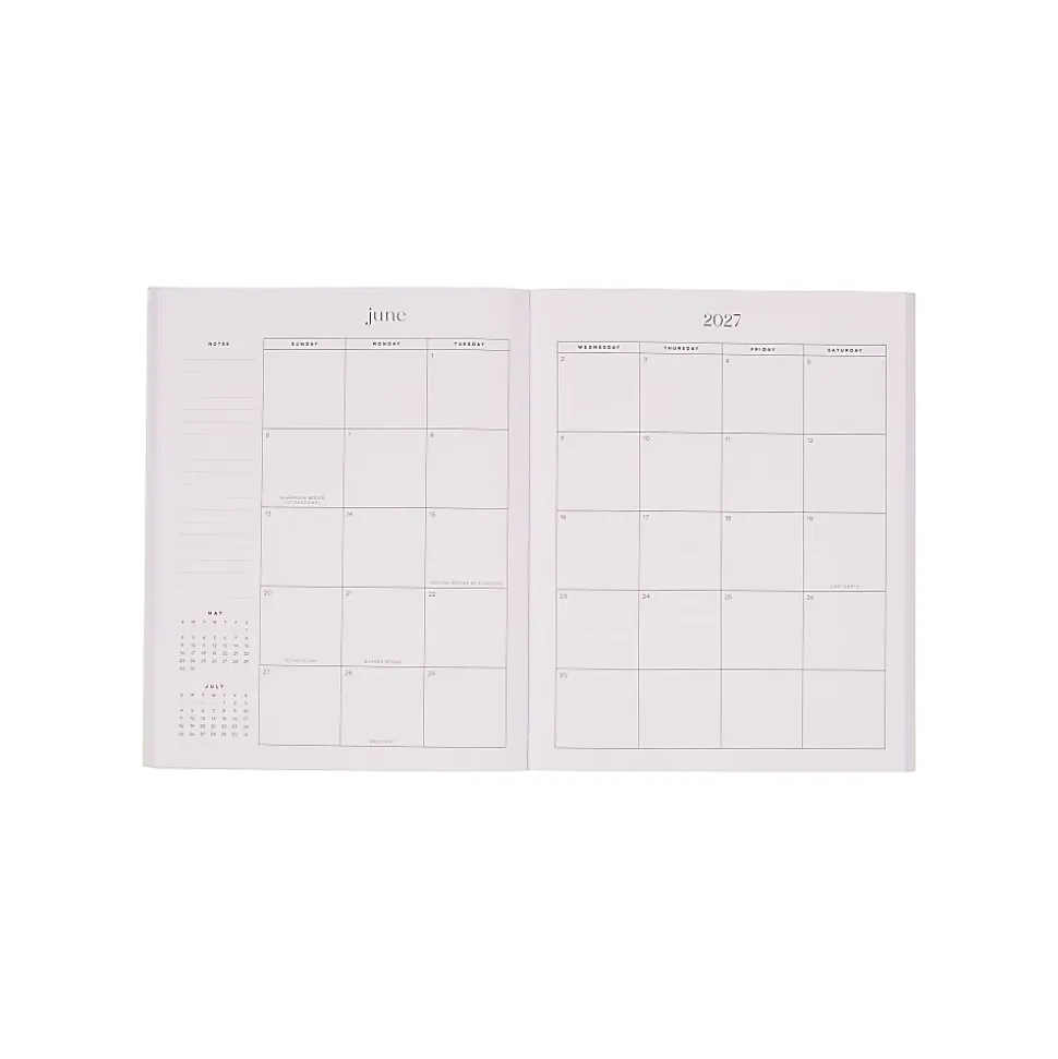 Organized by Happy Planner 12-Month Monthly/Weekly Classic Book Bound Soft Planner, 7-3/4" x 9-3/4", Dream, July 2026 - June 2027, Total Qty 1