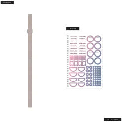 Organized by Happy Planner 12-Month Monthly/Weekly Small Twin Loop Planner, 5-1/2" x 8-5/16", Dreamy Palms, July 2026 - June 2027, Total Qty 1