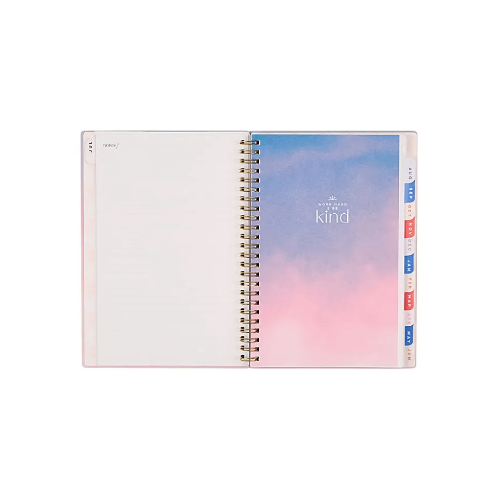 Organized by Happy Planner 12-Month Monthly/Weekly Small Twin Loop Planner, 5-1/2" x 8-5/16", Dreamy Palms, July 2026 - June 2027, Total Qty 1
