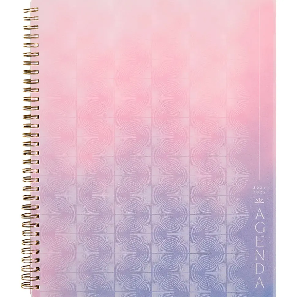 Organized by Happy Planner 12-Month Monthly/Weekly Big Twin Loop Planner, 8-1/2" x 11", Dreamy Palms Coral, July 2026 - June 2027, Total Qty 1
