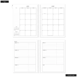 Organized by Happy Planner 12-Month Monthly/Weekly Big Twin Loop Planner, 8-1/2